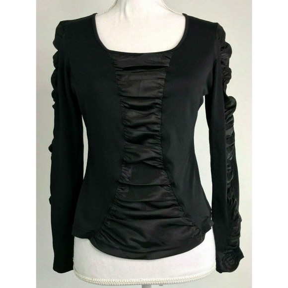 Anne Fontaine Tops - [Anne Fontaine] Ruched Mariana Long Sleeve Top